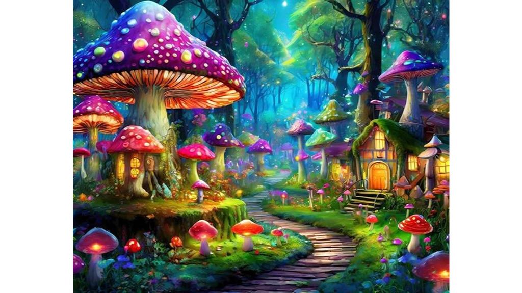 mystical mushroom village puzzle