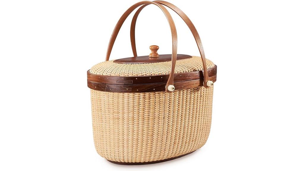 nantucket themed picnic basket