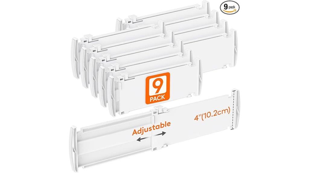 nine drawer divider set