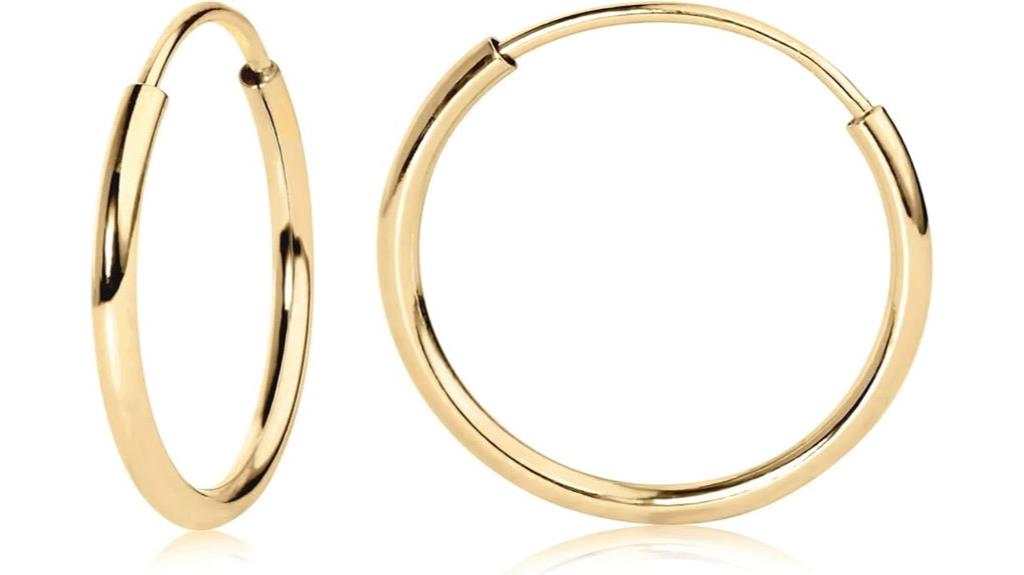 olivia s 14k gold hoops