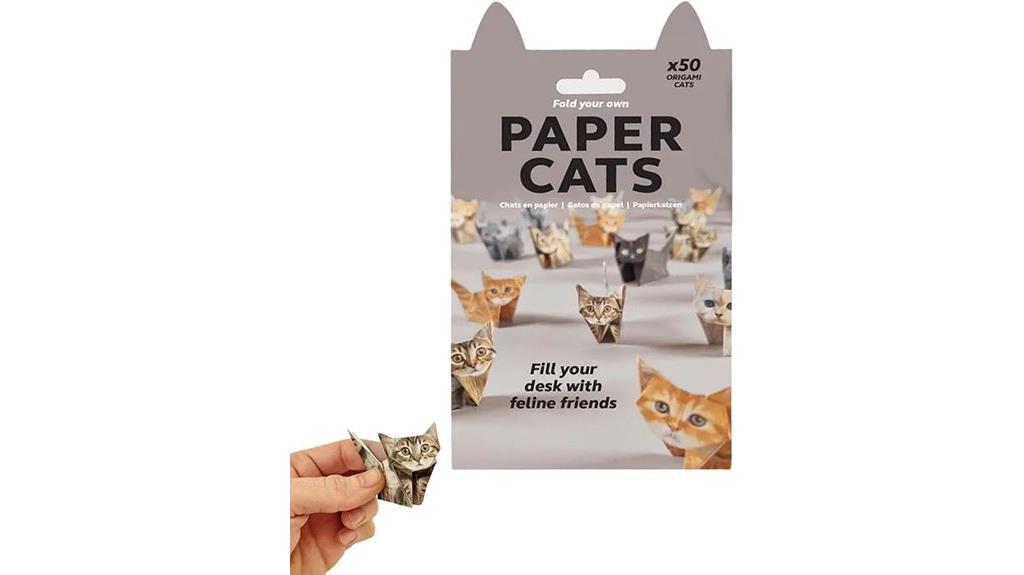 origami cat paper set
