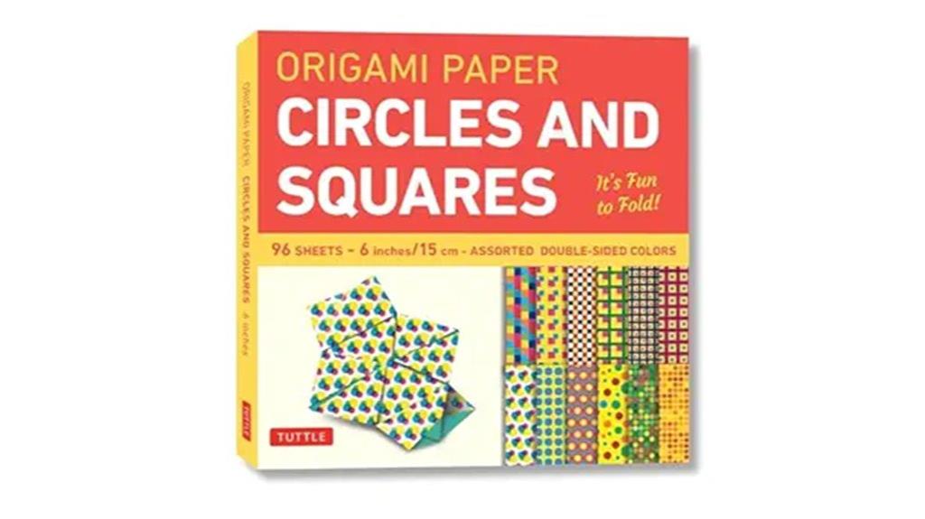 origami paper circles squares