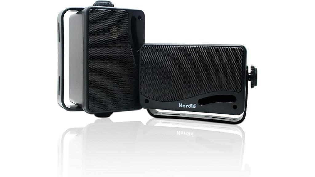 outdoor black bluetooth speakers