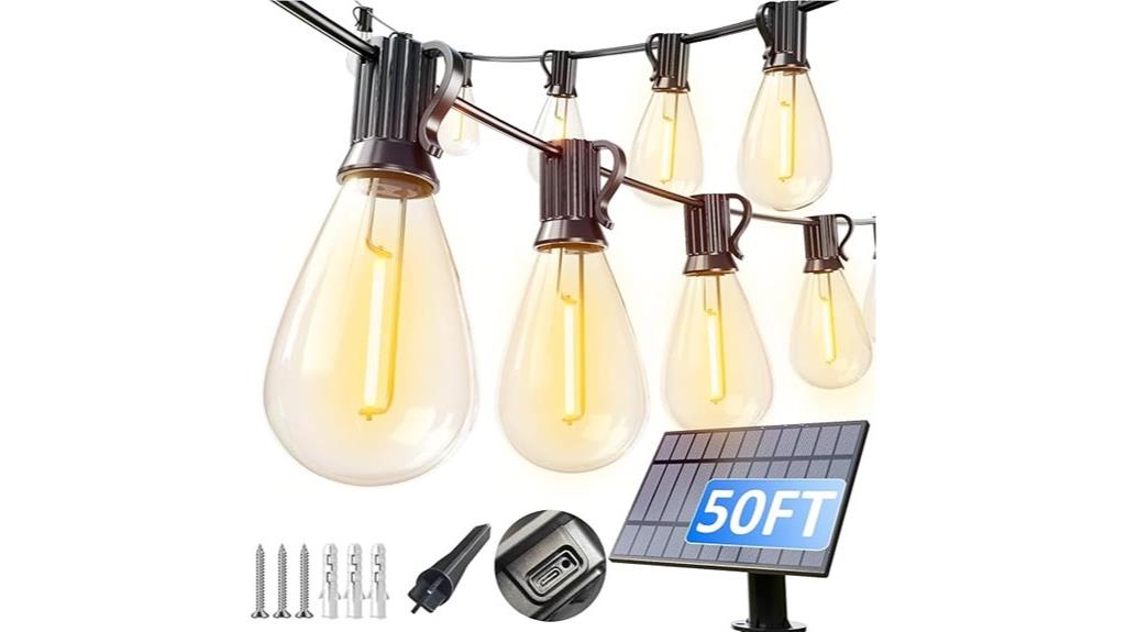 outdoor waterproof solar string lights