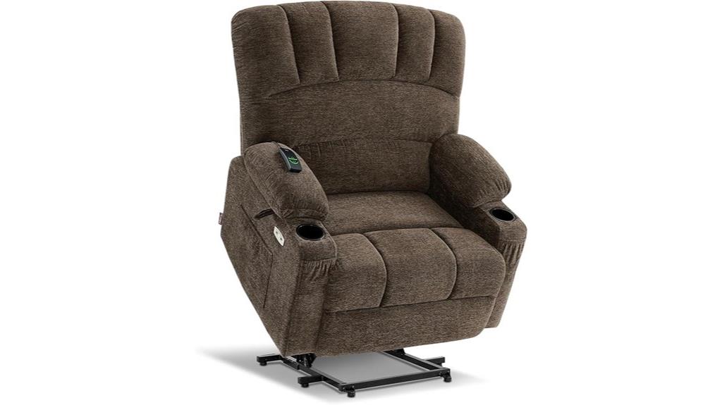 oversized heated massage recliner
