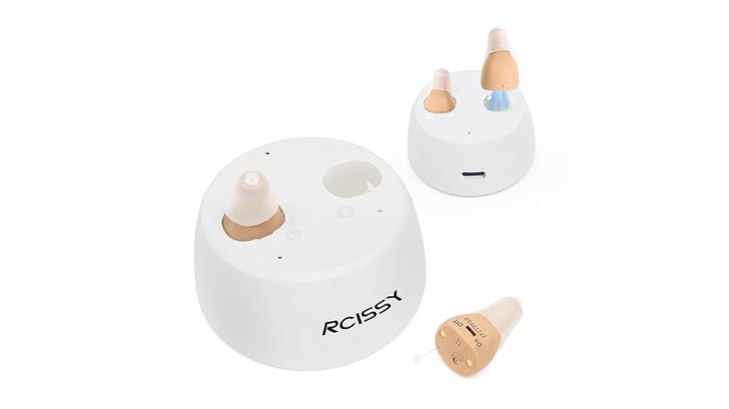 pair of senior hearing aids