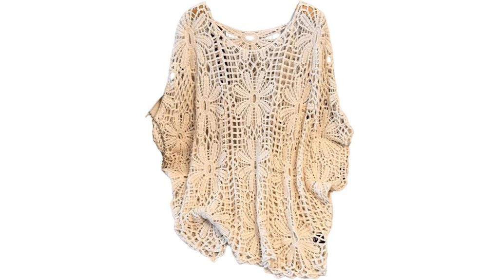 plus size boho crochet top