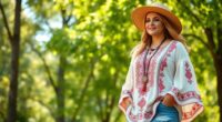 plus size boho top options