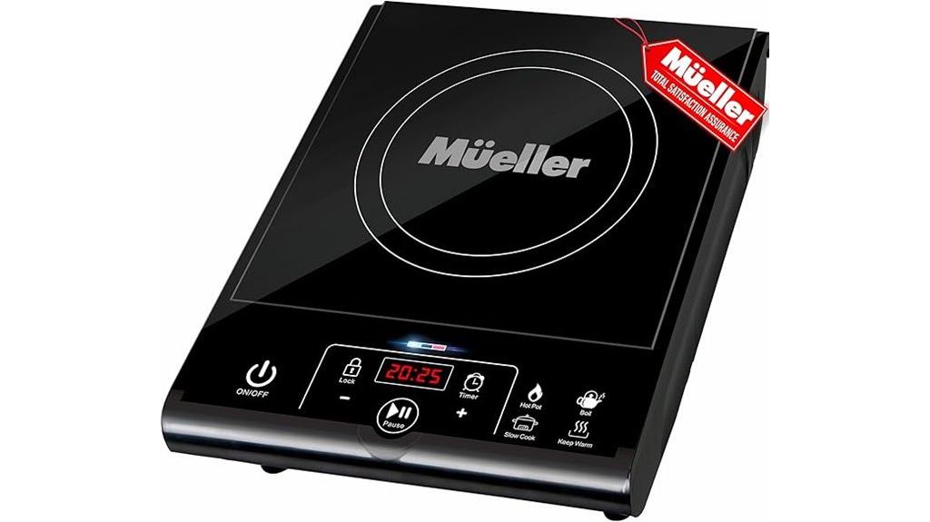 portable induction cooking appliance