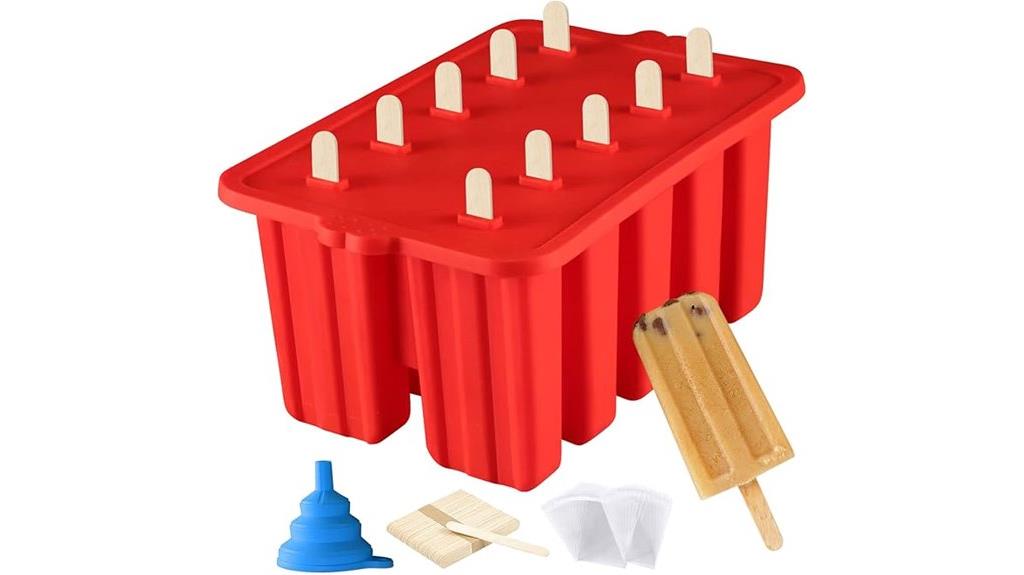 red bpa free silicone molds