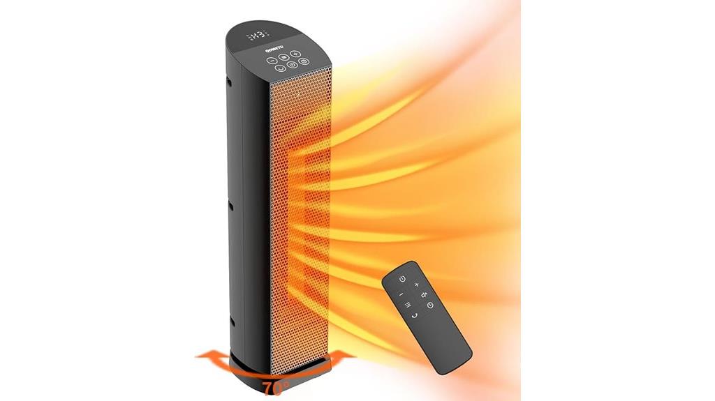remote controlled oscillating heater