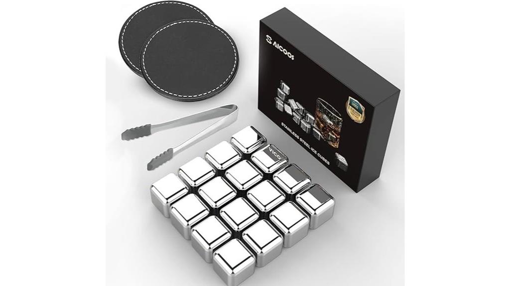 reusable stainless steel ice cubes