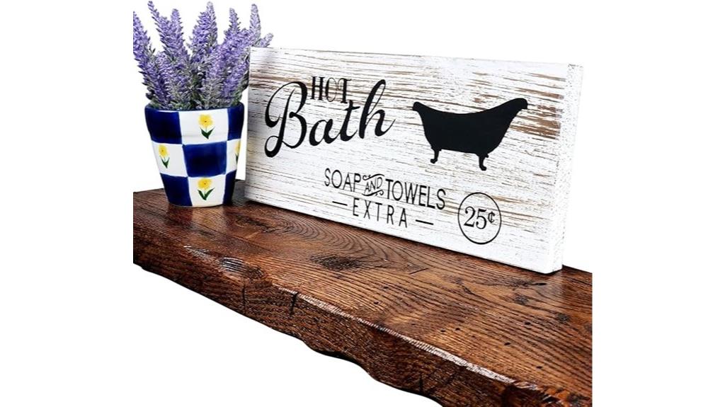 rustic reclaimed wooden shelves