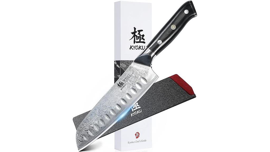 santoku knife with vg10 steel
