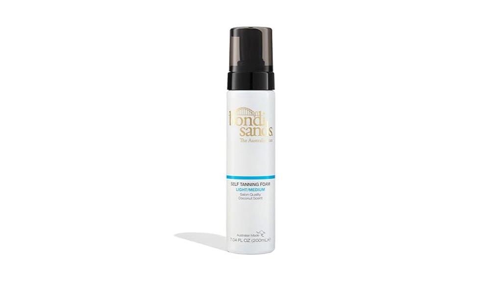 self tanning foam product