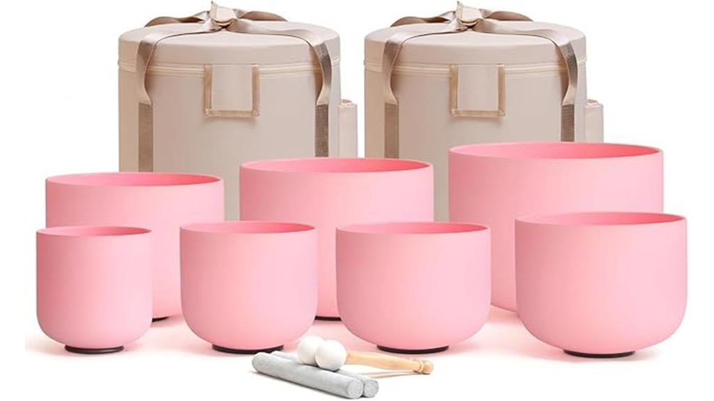 set of 7 singing bowls