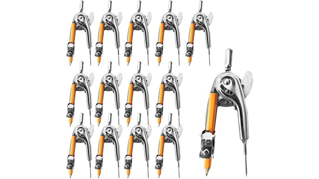 set of twenty metal compasses