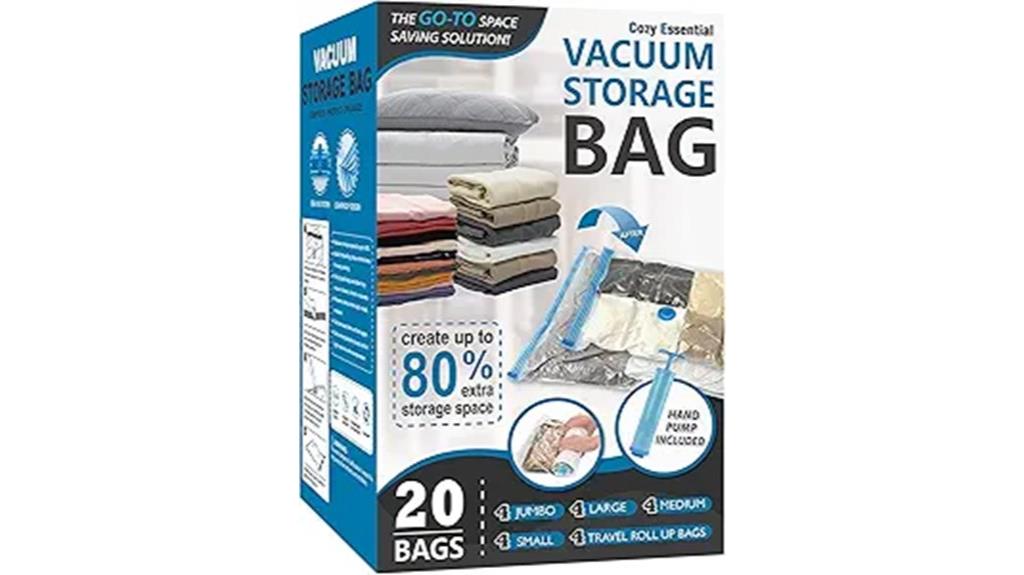 set of twenty vacuum bags