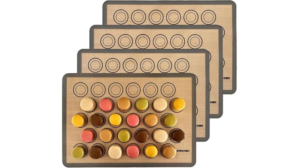 silicone macaron baking mats