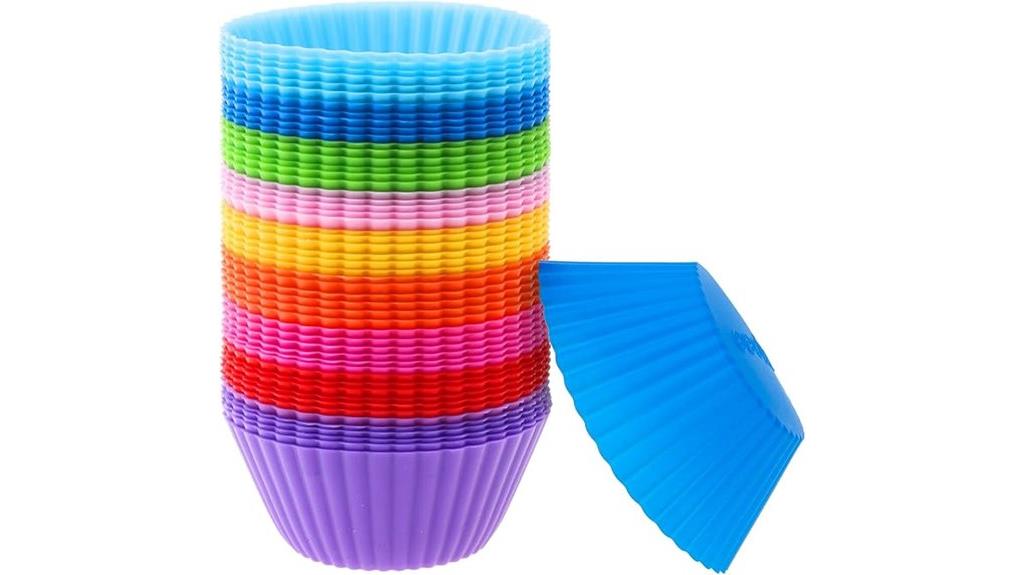 silicone reusable muffin liners