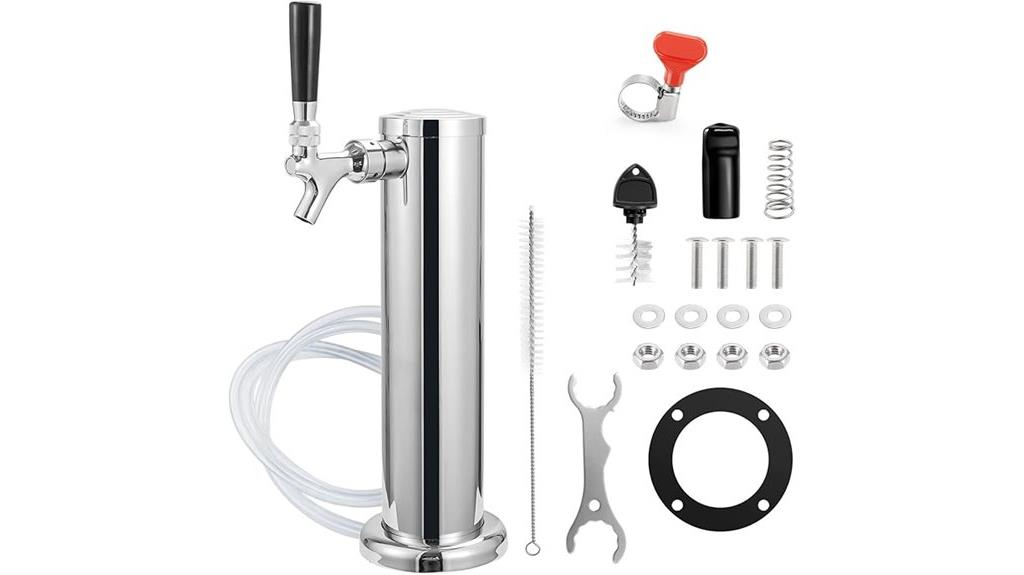 single tap beer tower