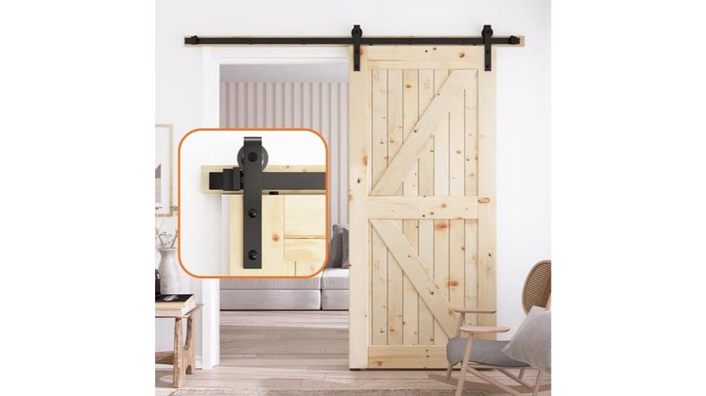 six foot sliding barn door