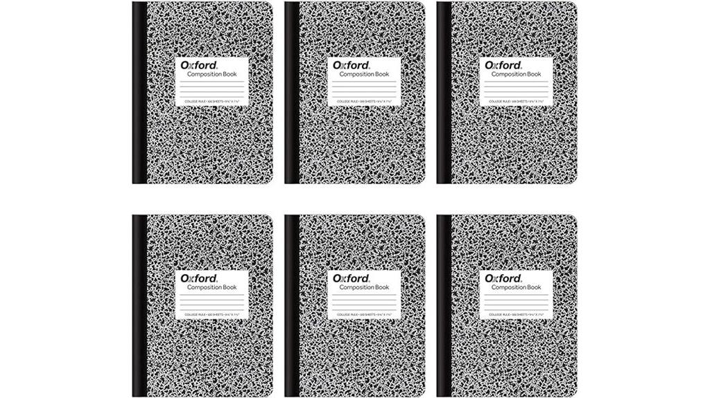 six pack college ruled notebooks