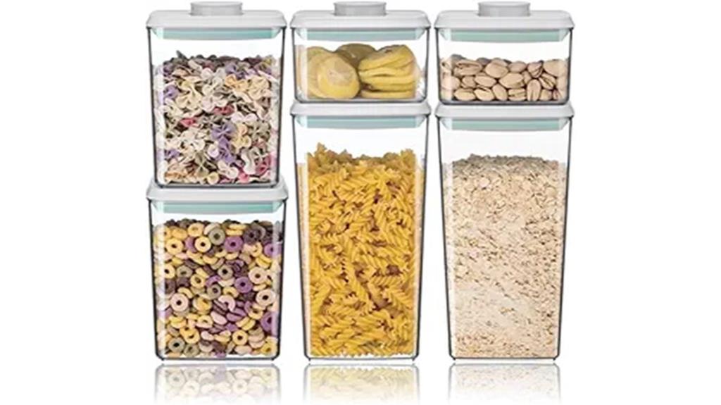 six piece airtight container set