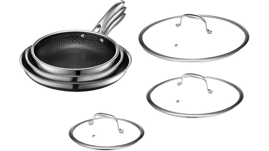 six piece nonstick fry pans