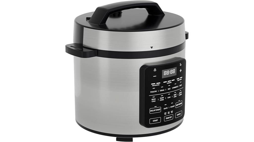 six quart multi function cooker