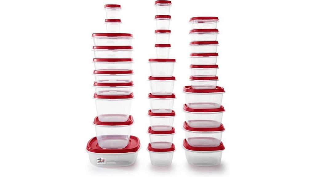 sixty piece storage set
