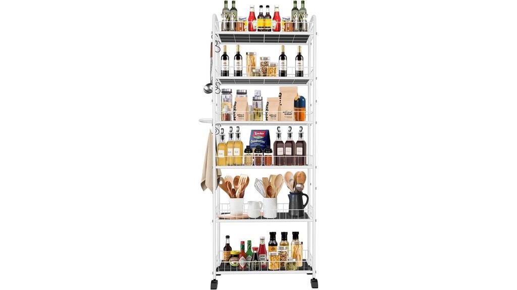 slim rolling cart