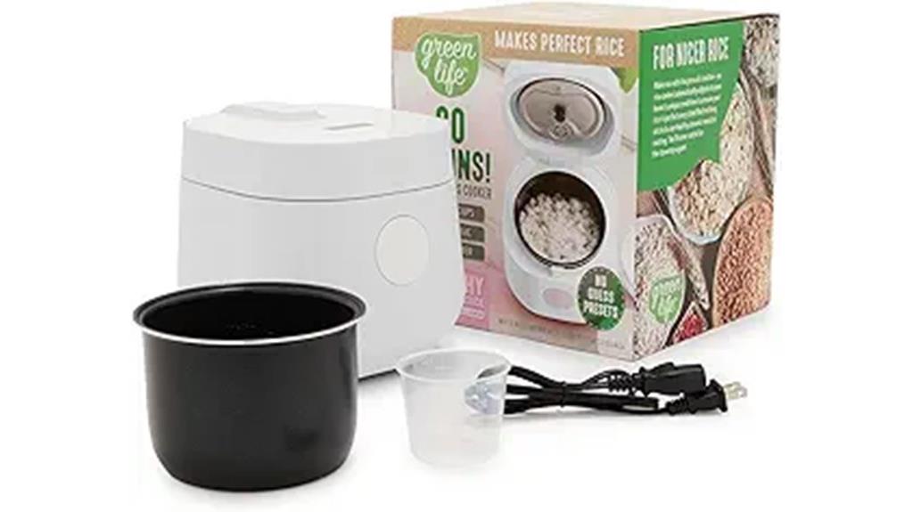 small white rice cooker