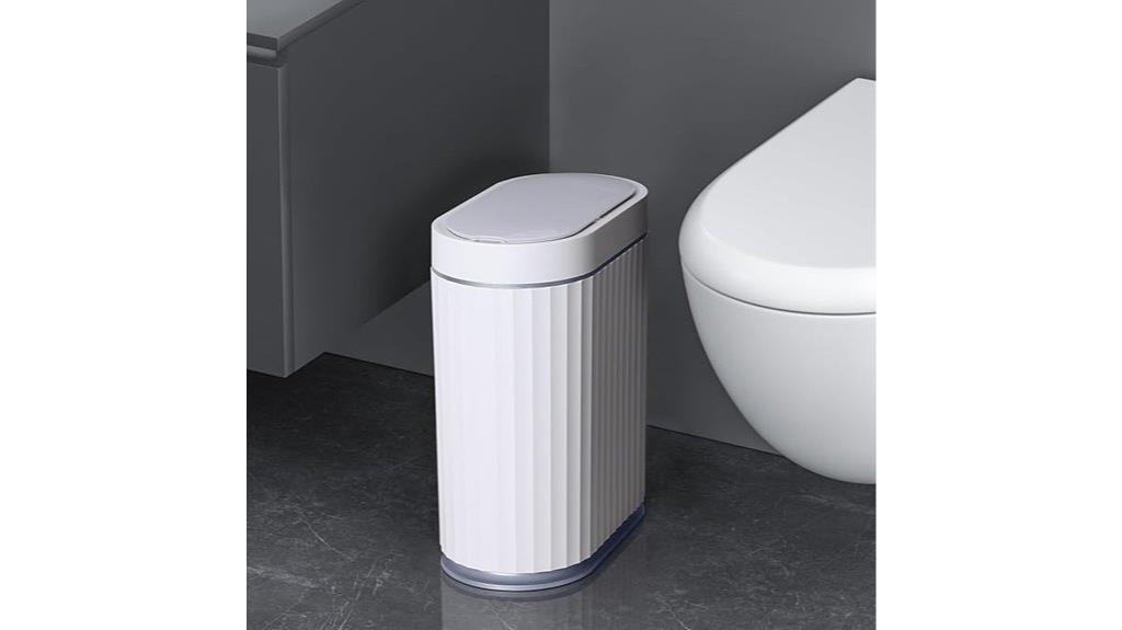 smart bathroom trash can