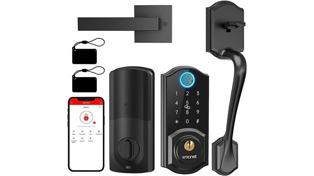 smart lock with handle