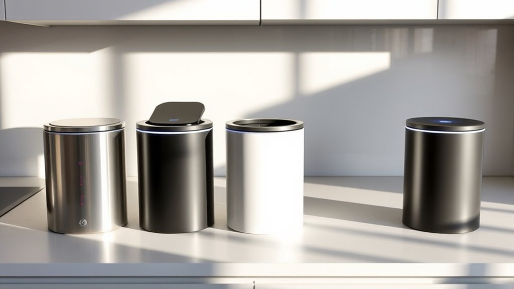 smart sensor trash cans
