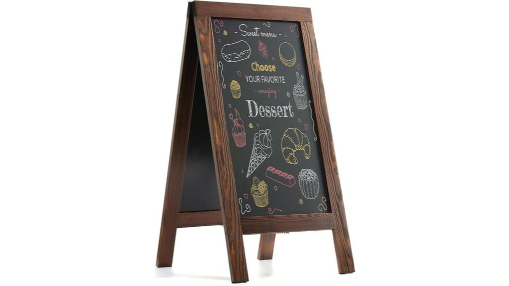 solid pine sandwich board