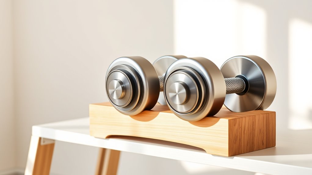 space efficient adjustable weights