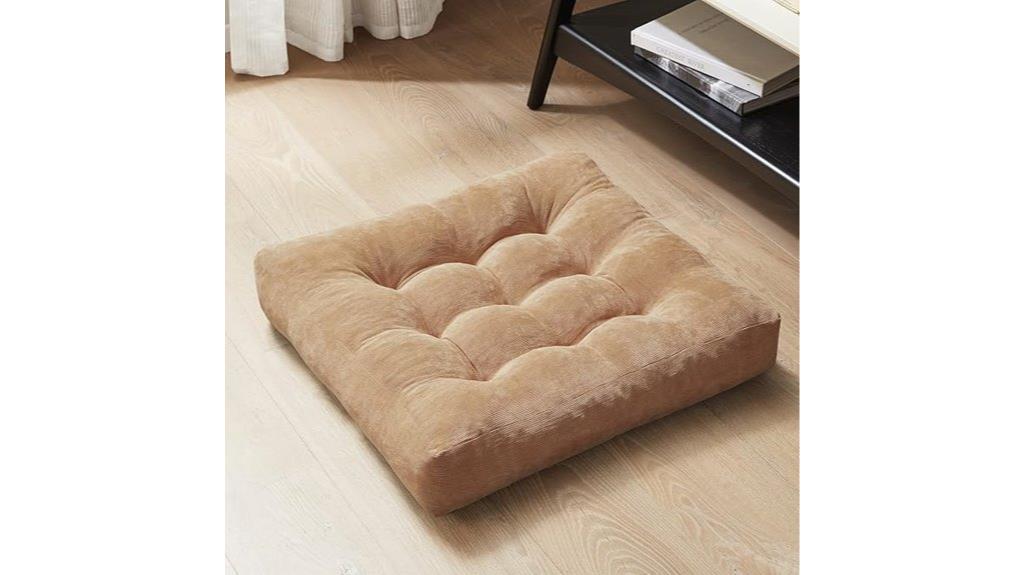 square meditation floor cushion