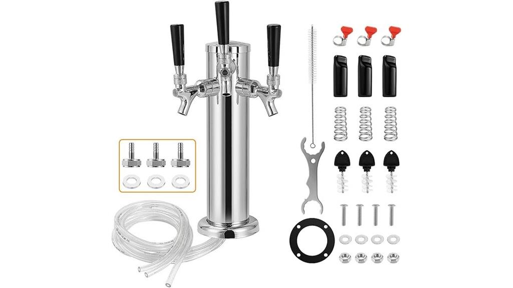 stainless steel beer tower