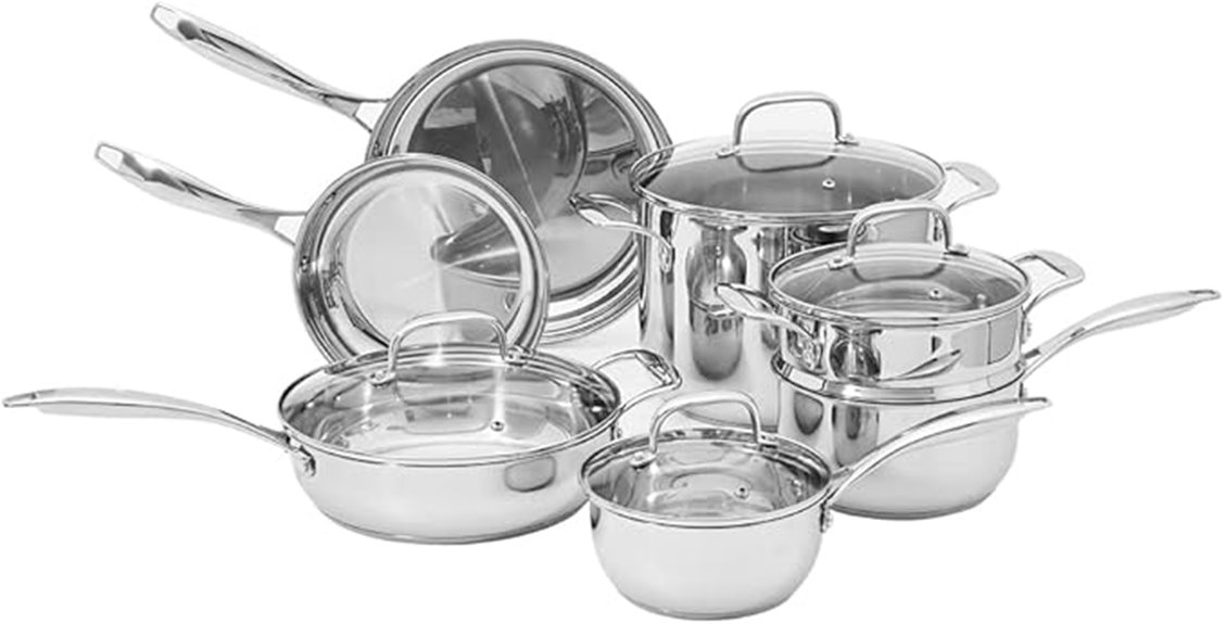 stainless steel cookware set