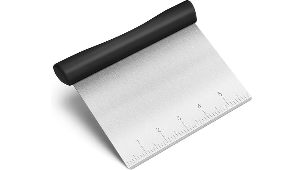 stainless steel dough scraper