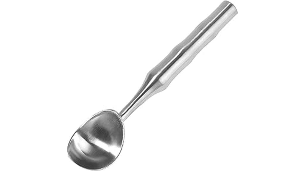 stainless steel ergonomic scoop