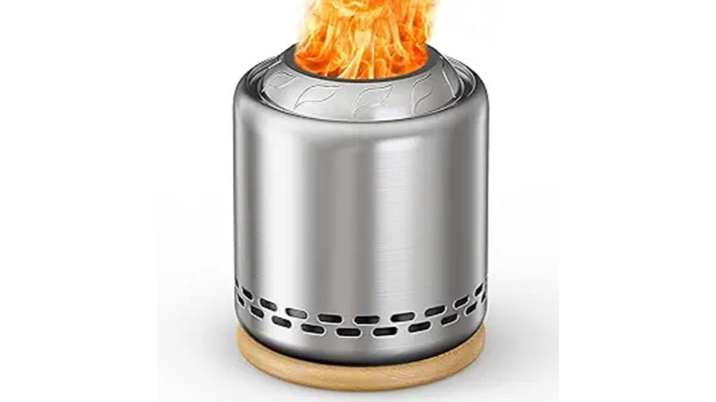 stainless steel fire pit