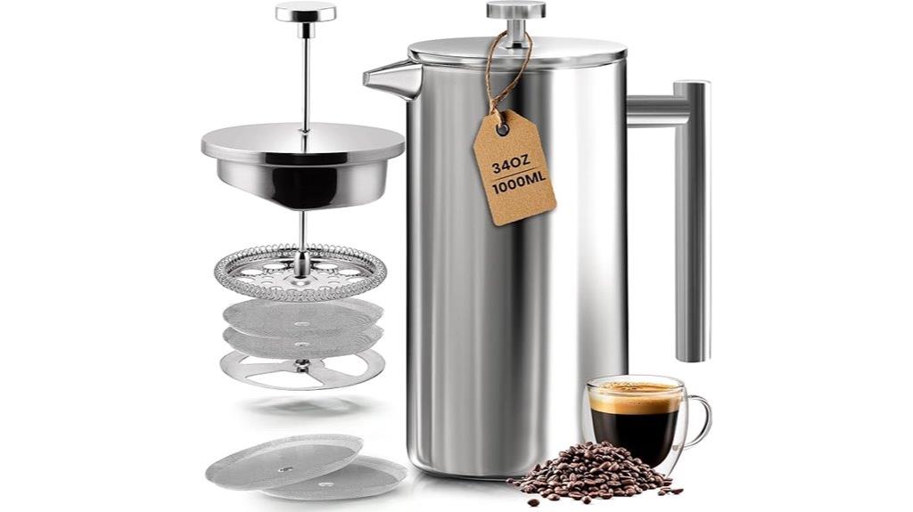stainless steel french press