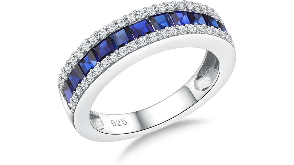 sterling silver gemstone rings