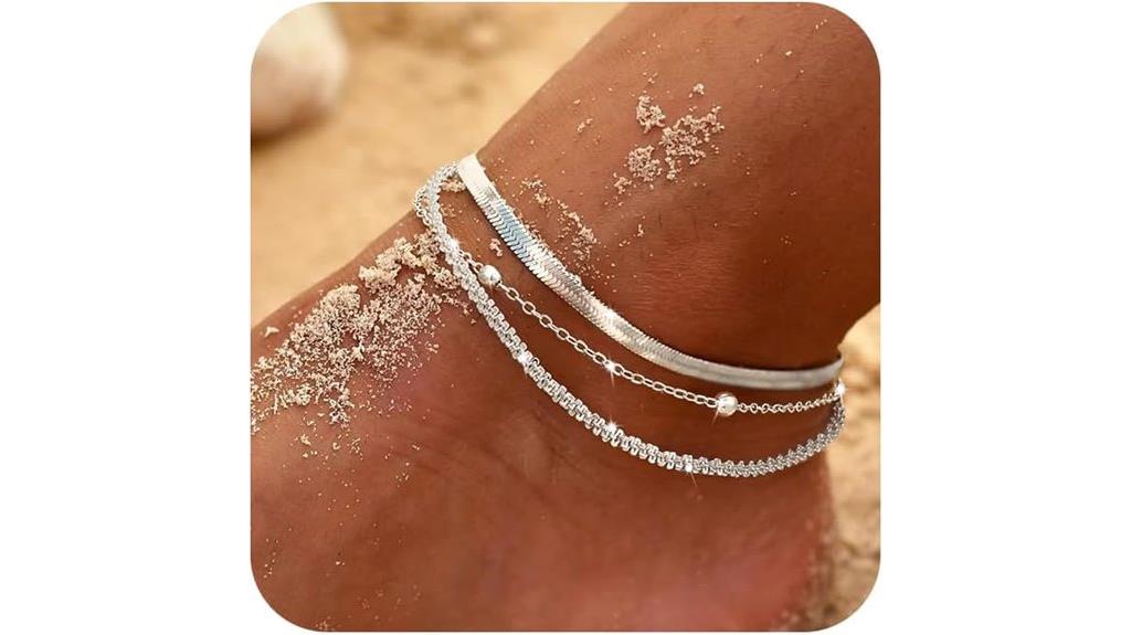 sterling silver women s anklets