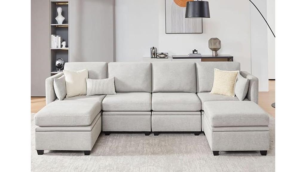 storage capable sectional sofa