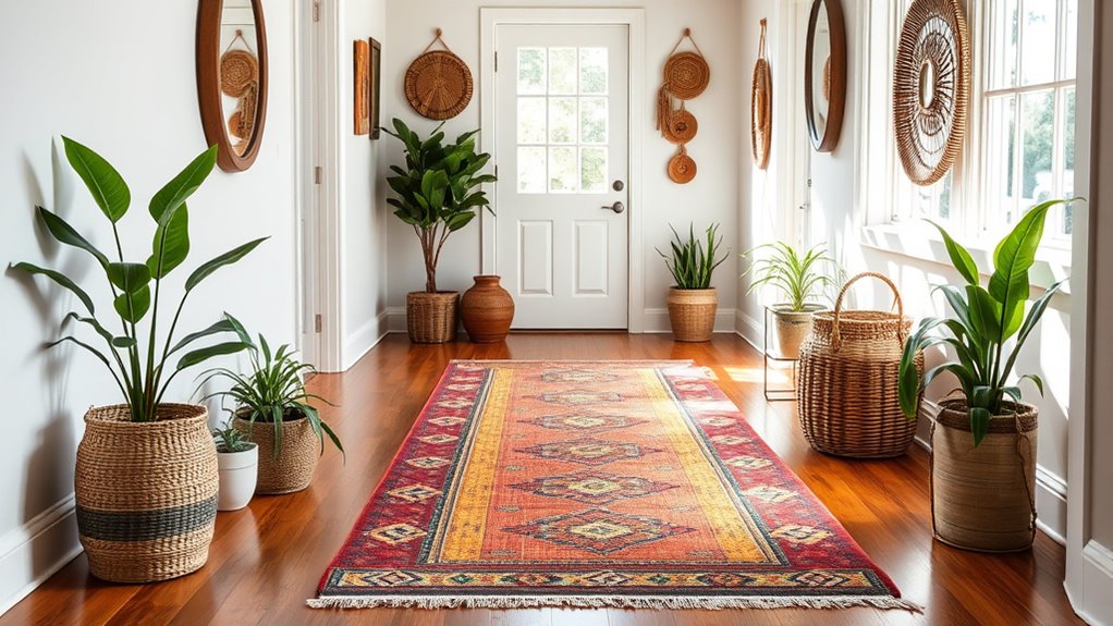 stylish boho hallway runners