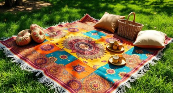 stylish boho picnic blankets